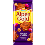 Шоколад Alpen gold фундук и изюм