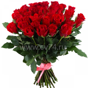 51 красная роза 40 см