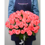 51 коралловая роза  40 см