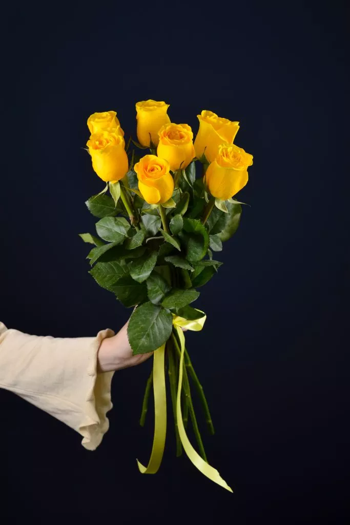 7 желтых роз Эквадор