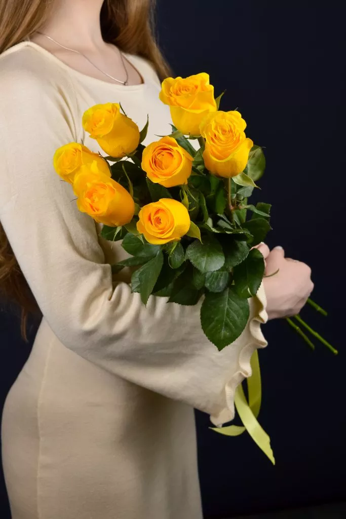 7 желтых роз Эквадор