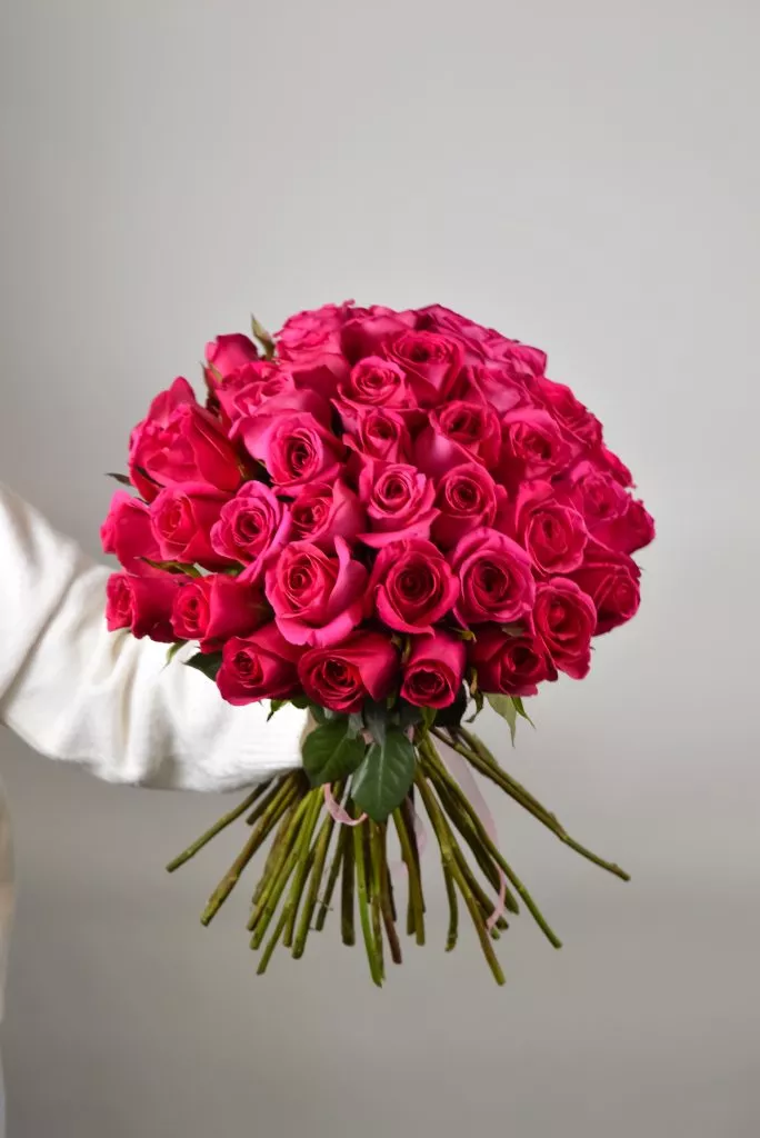 45 роз Пинк розовая