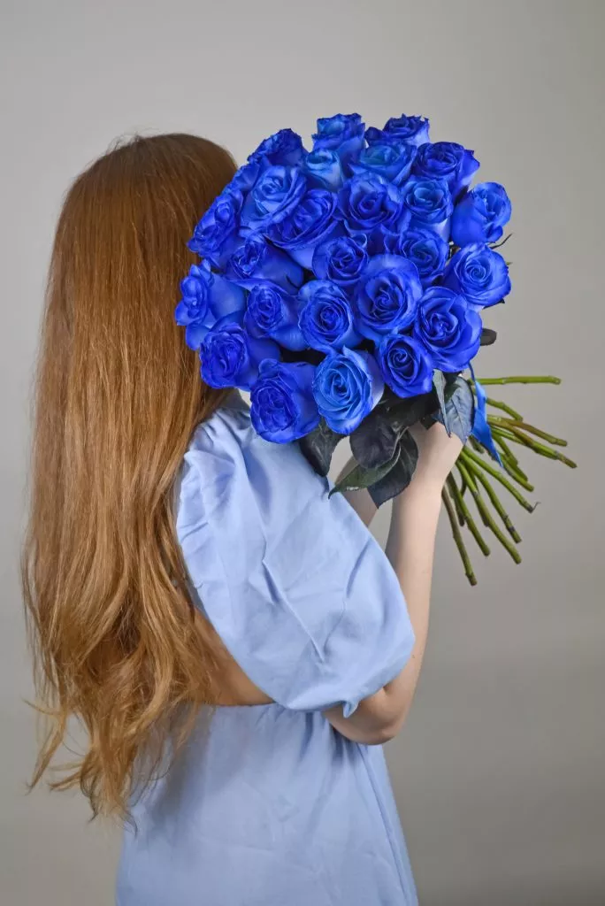 29 синих роз Эквадор