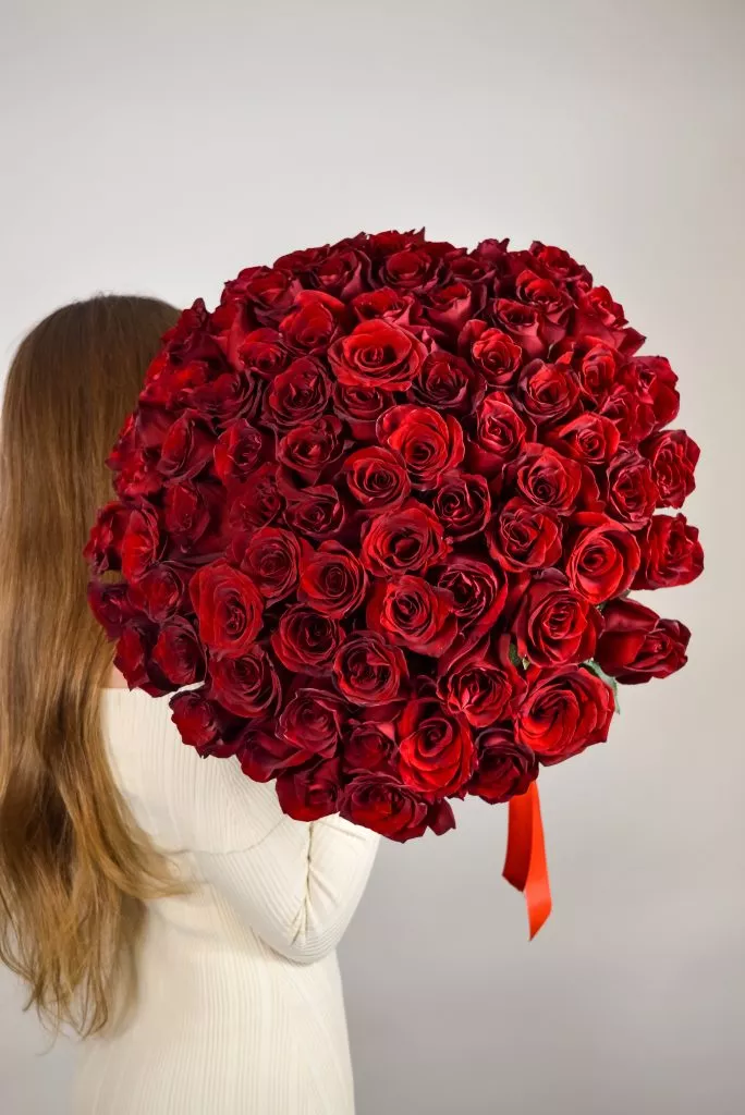 75 красных роз Эквадор