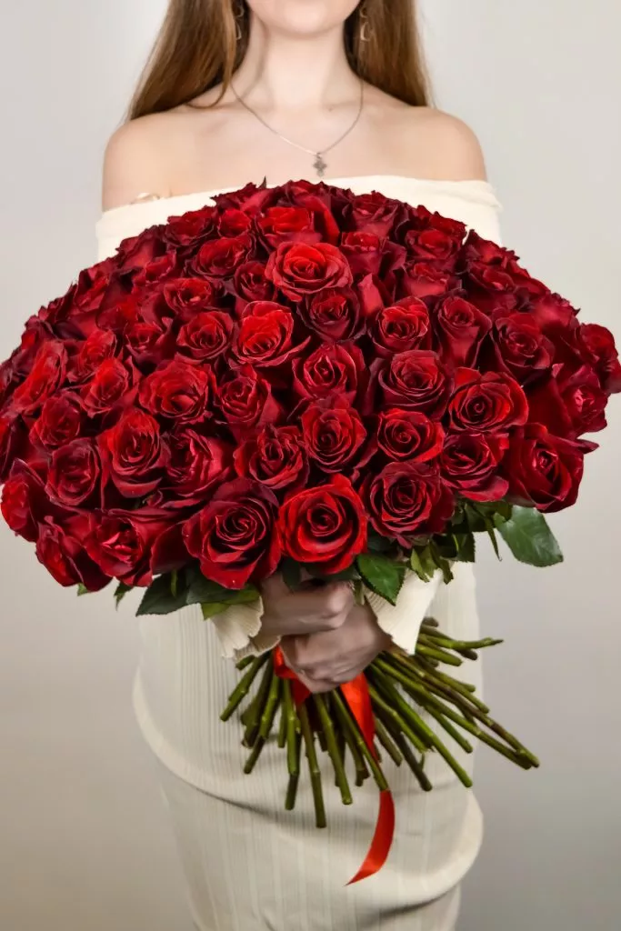75 красных роз Эквадор
