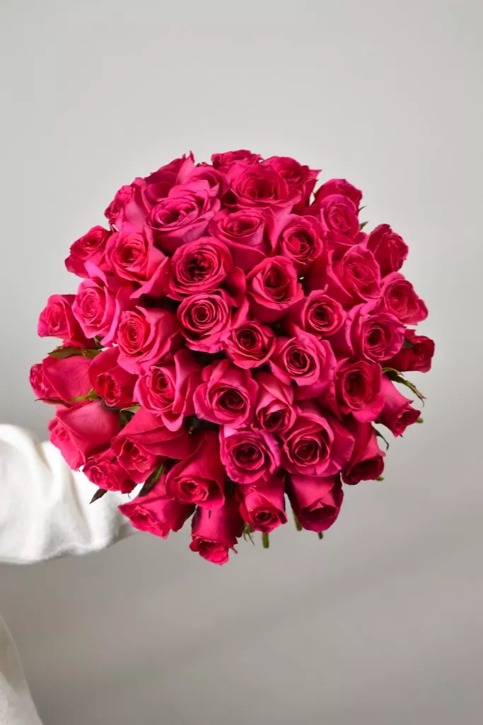 45 роз Пинк розовая