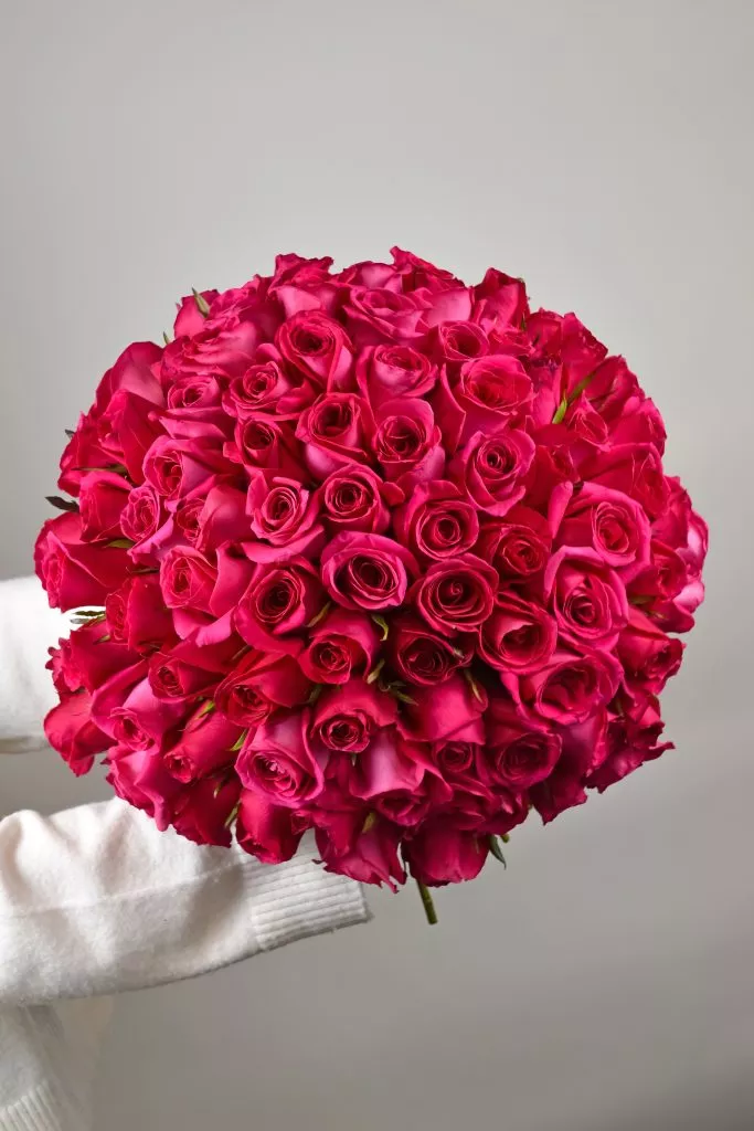 101 роза Пинк розовая