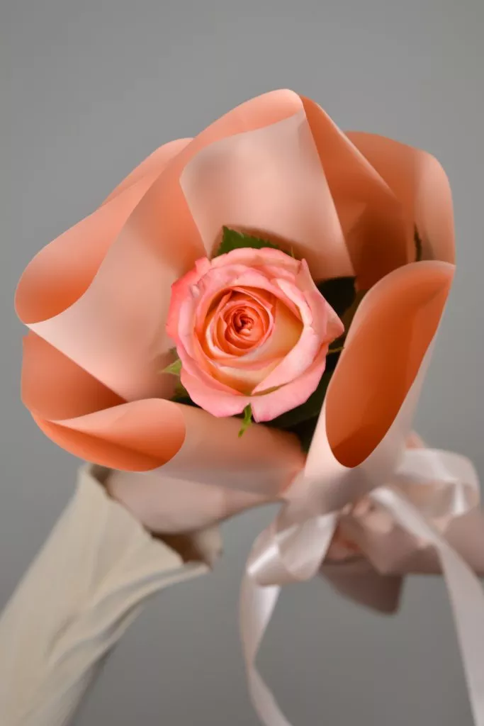 1 розовая роза