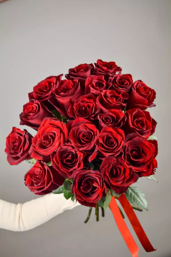 21 красная роза