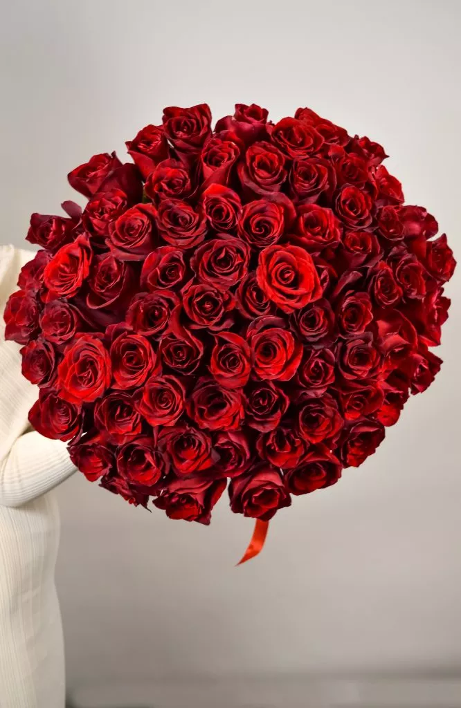 75 красных роз Эквадор