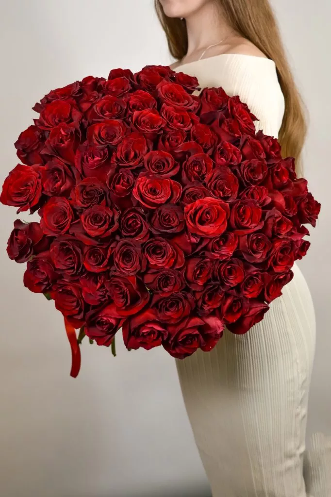 75 красных роз Эквадор