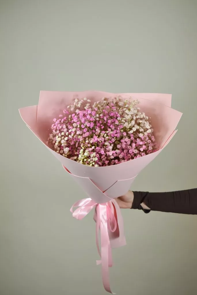 розовая гипсофила 7 шт