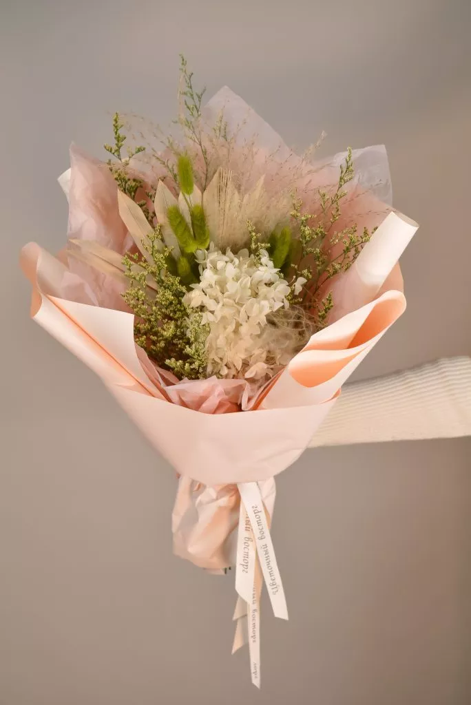 Композиция из сухоцветов, букет из сухоцветов