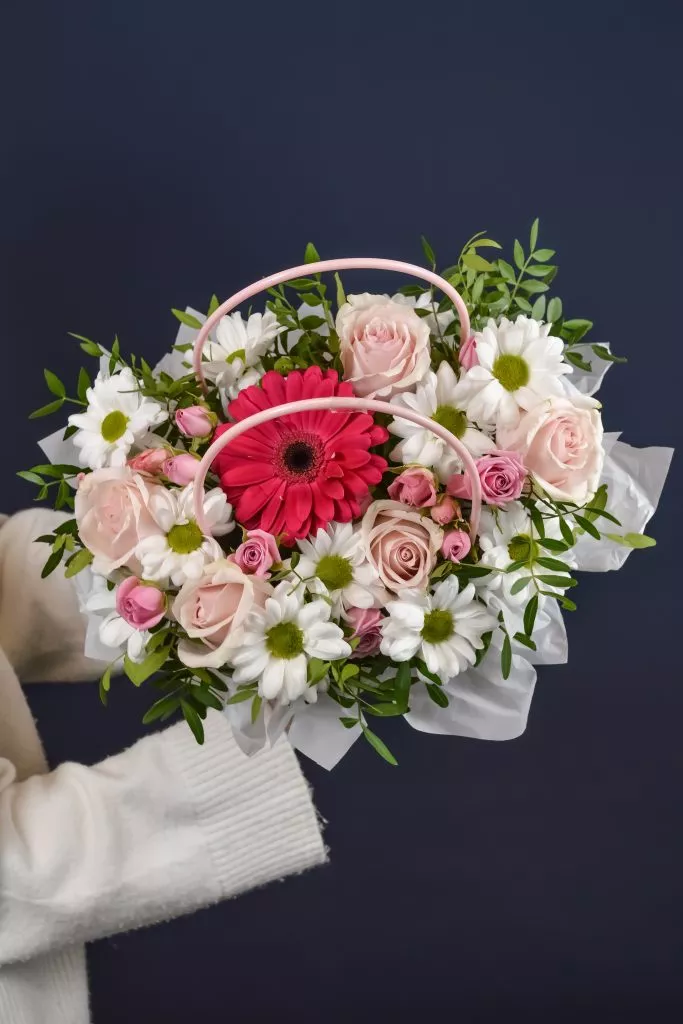 Композиция в розовой сумочке М