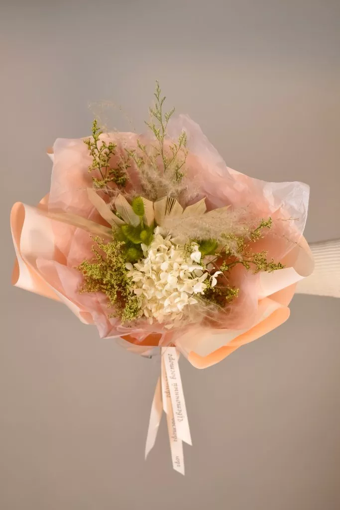 Композиция из сухоцветов, букет из сухоцветов