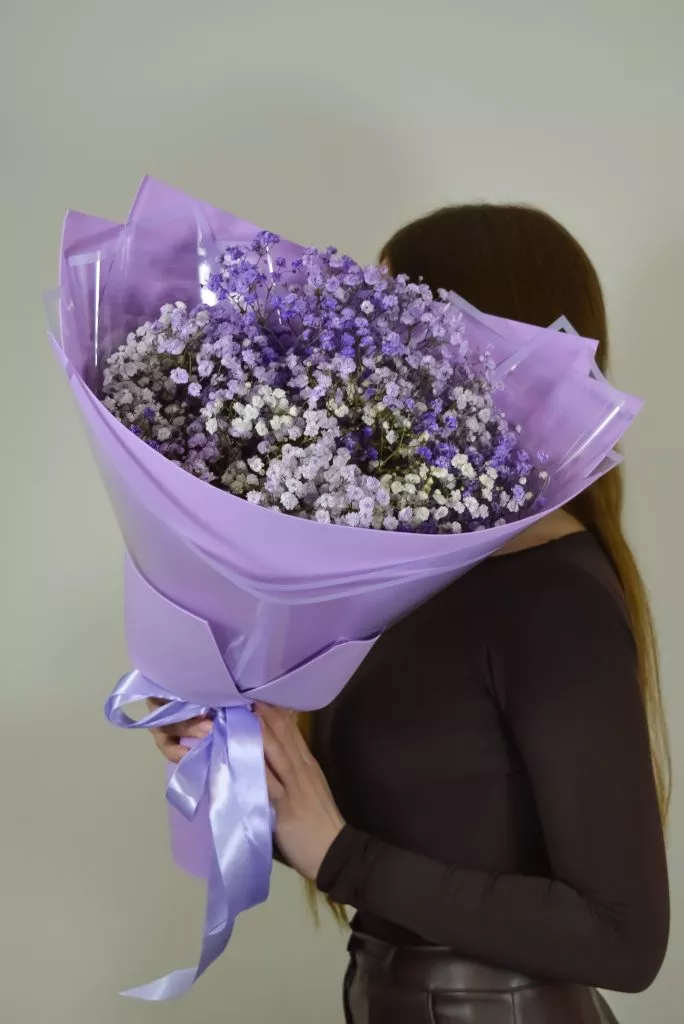 сиреневая гипсофила 7 шт