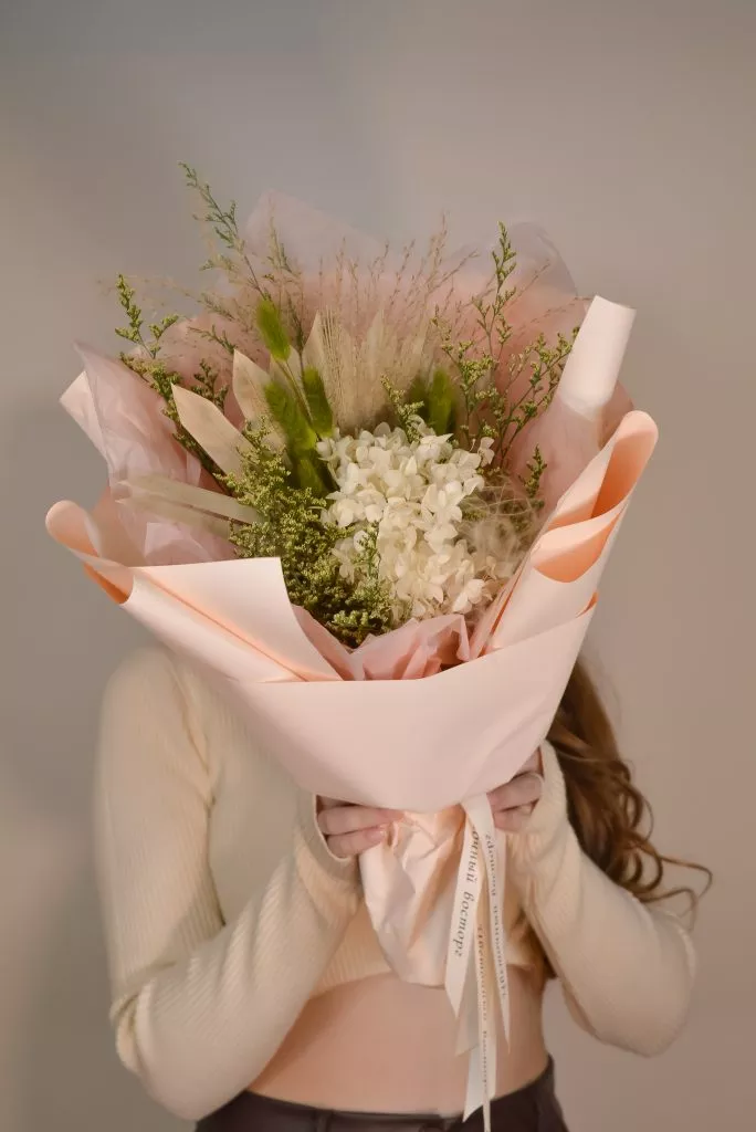 Композиция из сухоцветов, букет из сухоцветов