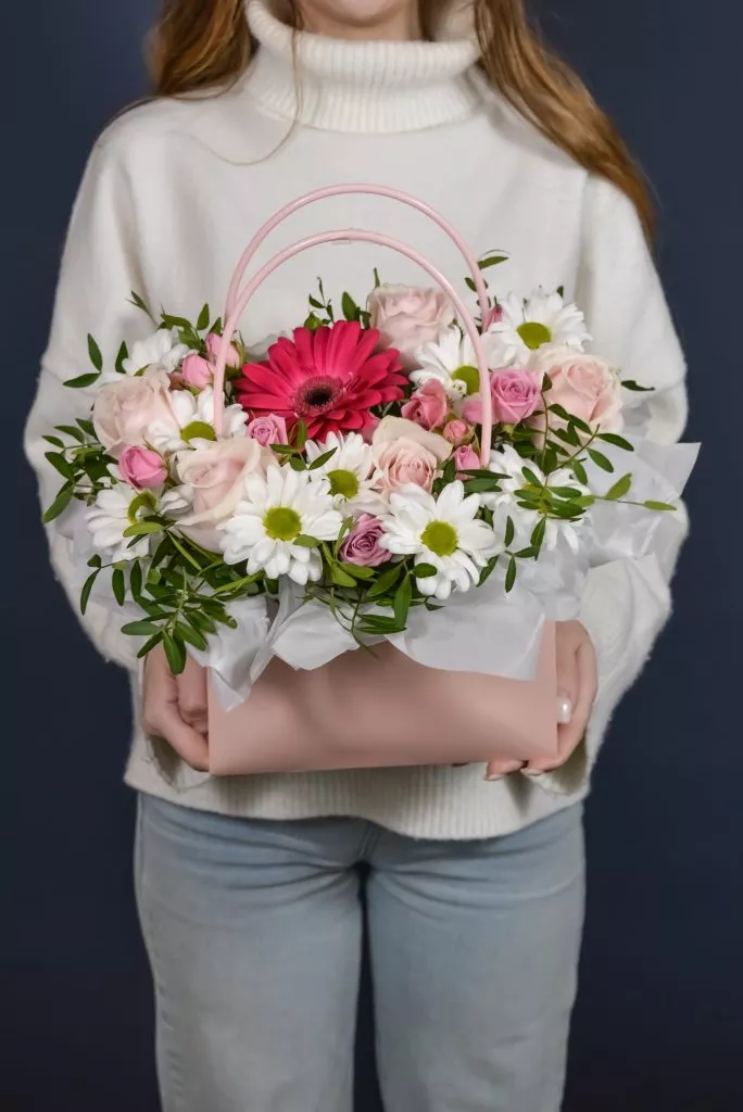 Композиция в розовой сумочке М