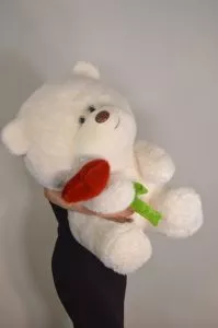 Мягкая игрушка Мишка с цветочком