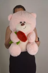 Мягкая игрушка Мишка с цветочком