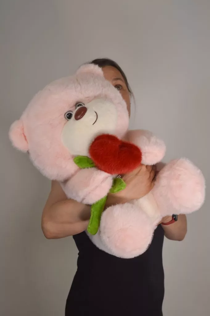 Мягкая игрушка Мишка с цветочком