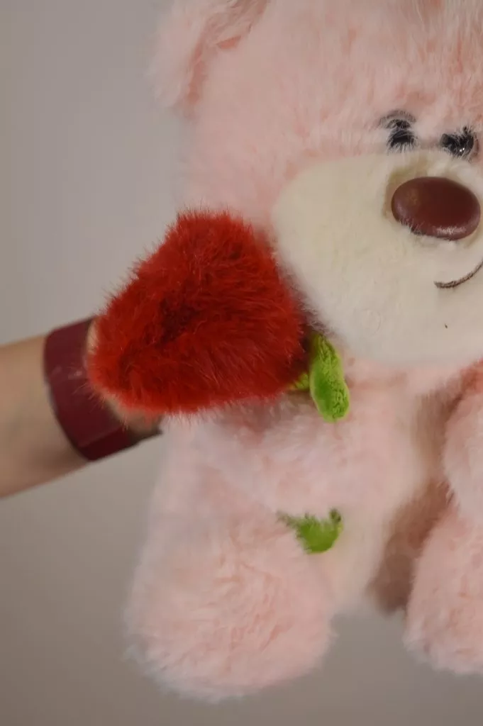 Мягкая игрушка Мишка с цветочком