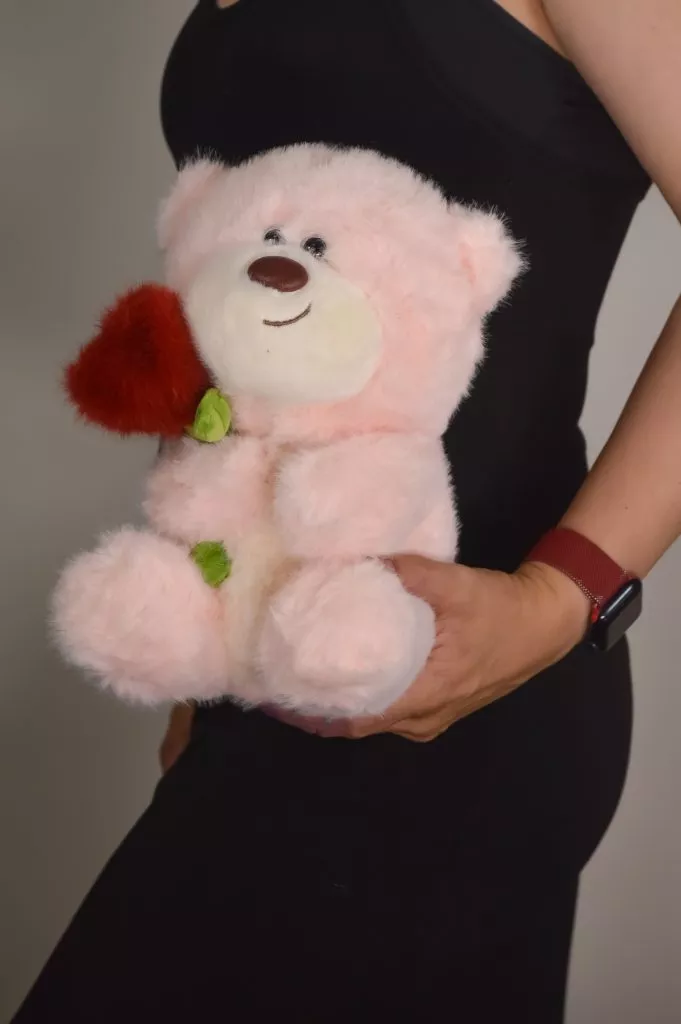 Мягкая игрушка Мишка с цветочком